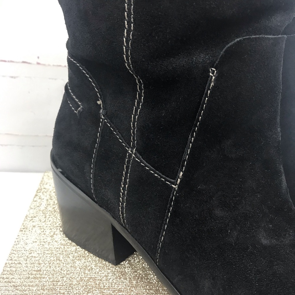 Nib: Vince Camuto-womens Black Suede Boots-Sz:10M - Picture 3 of 10
